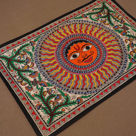 Handpainted madhubani painting by hira devi (15 x 22 in) 25