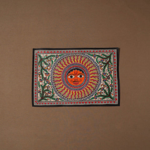 Handpainted madhubani painting by hira devi (15 x 22 in) 25