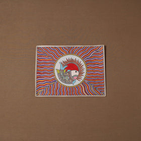 Handpainted madhubani painting by hira devi (11 x 15 in) 29