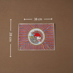 Handpainted madhubani painting by hira devi (11 x 15 in) 29