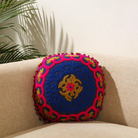 Multicolor - suzani embroidery cushion cover (16 x 16 in)