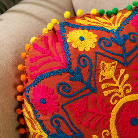 Buy Multicolor Suzani Embroidery Cushion Cover