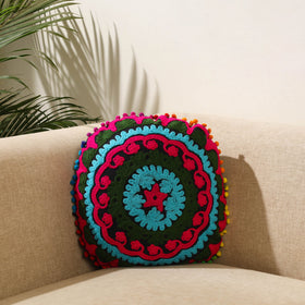 Buy Multicolor Suzani Embroidery Cushion Cover
