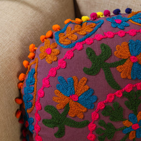 Buy Multicolor Suzani Embroidery Cushion Cover