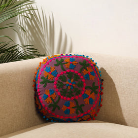 Buy Multicolor Suzani Embroidery Cushion Cover
