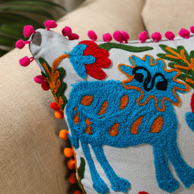  Multicolor Suzani Embroidery Cushion Cover