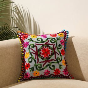  Multicolor Suzani Embroidery Cushion Cover 