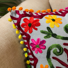  Multicolor Suzani Embroidery Cushion Cover 