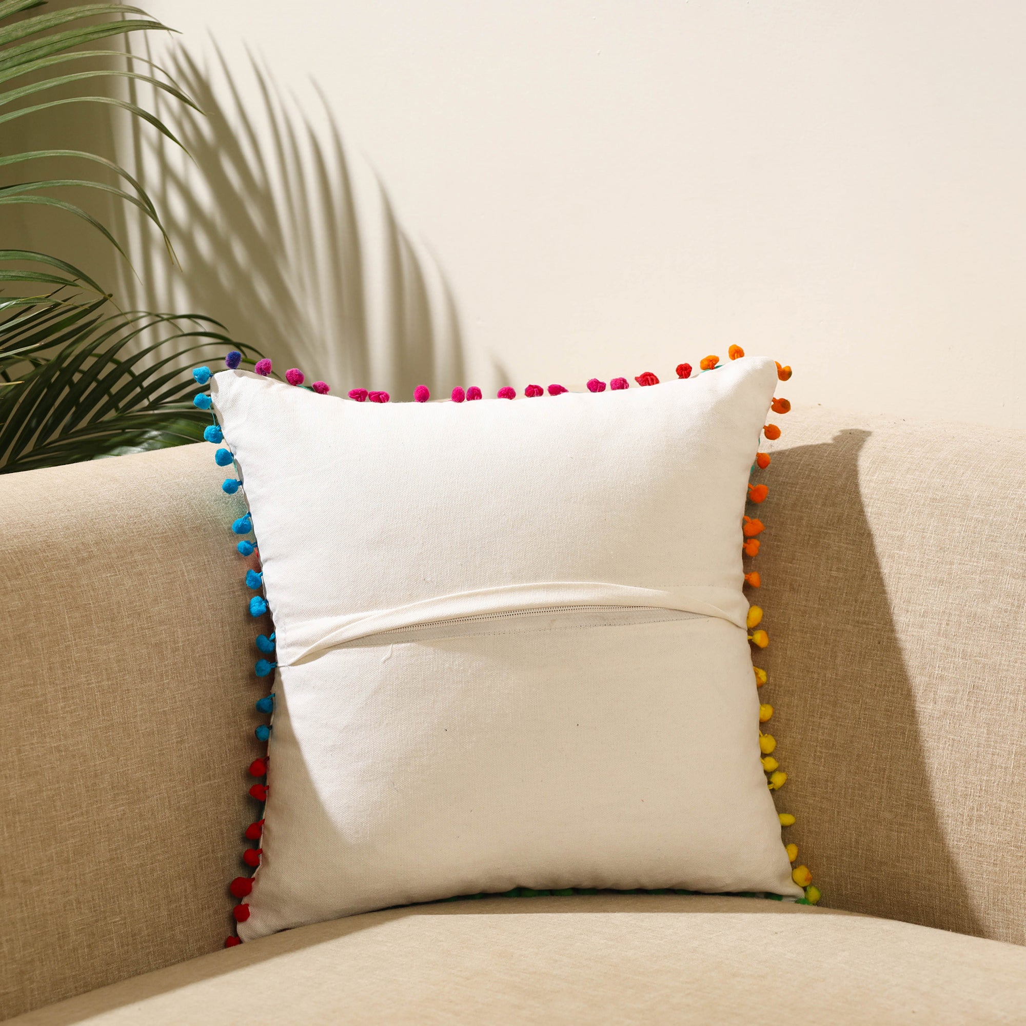 Buy Multicolor Suzani Embroidery Cushion Cover