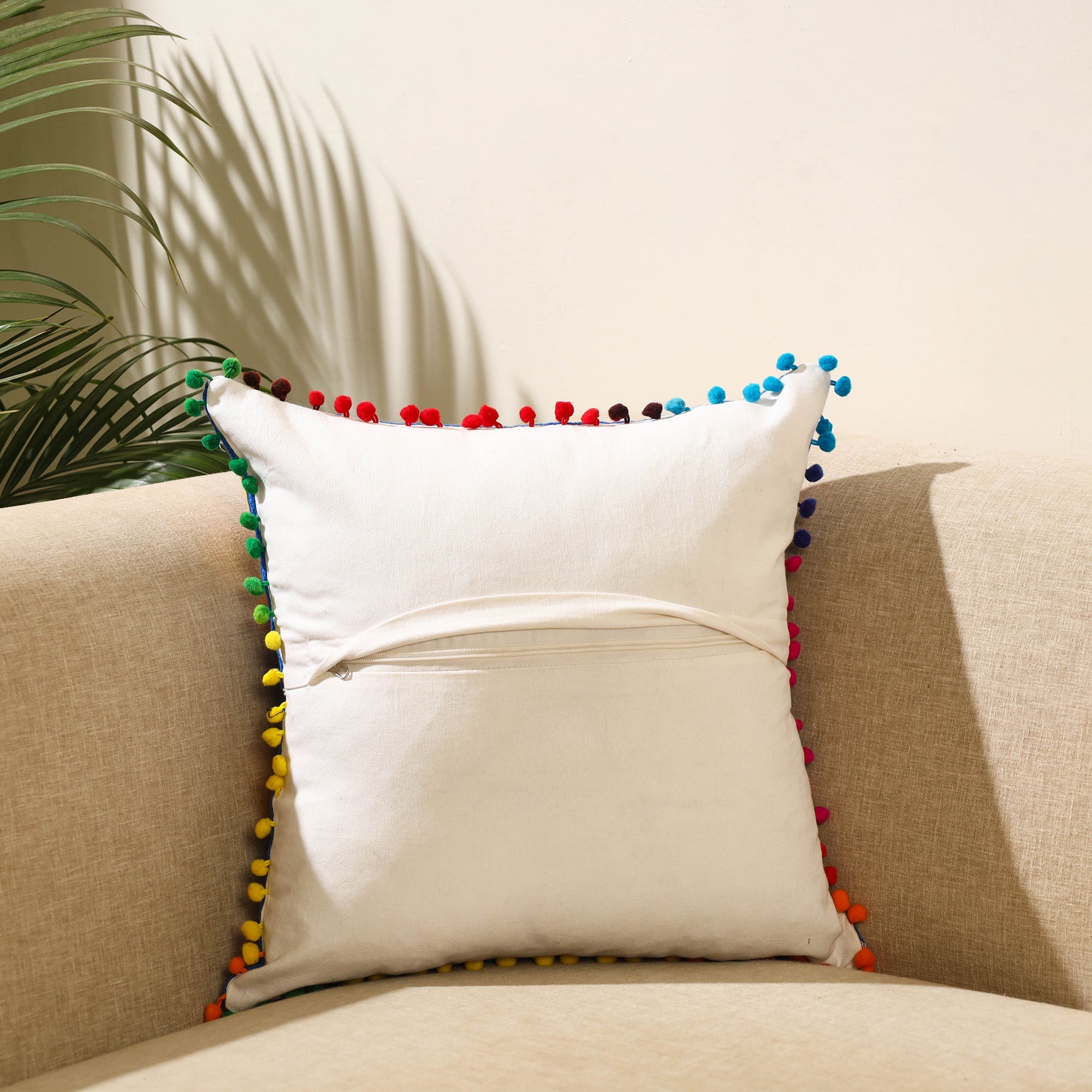 Buy Multicolor Suzani Embroidery Cushion Cover