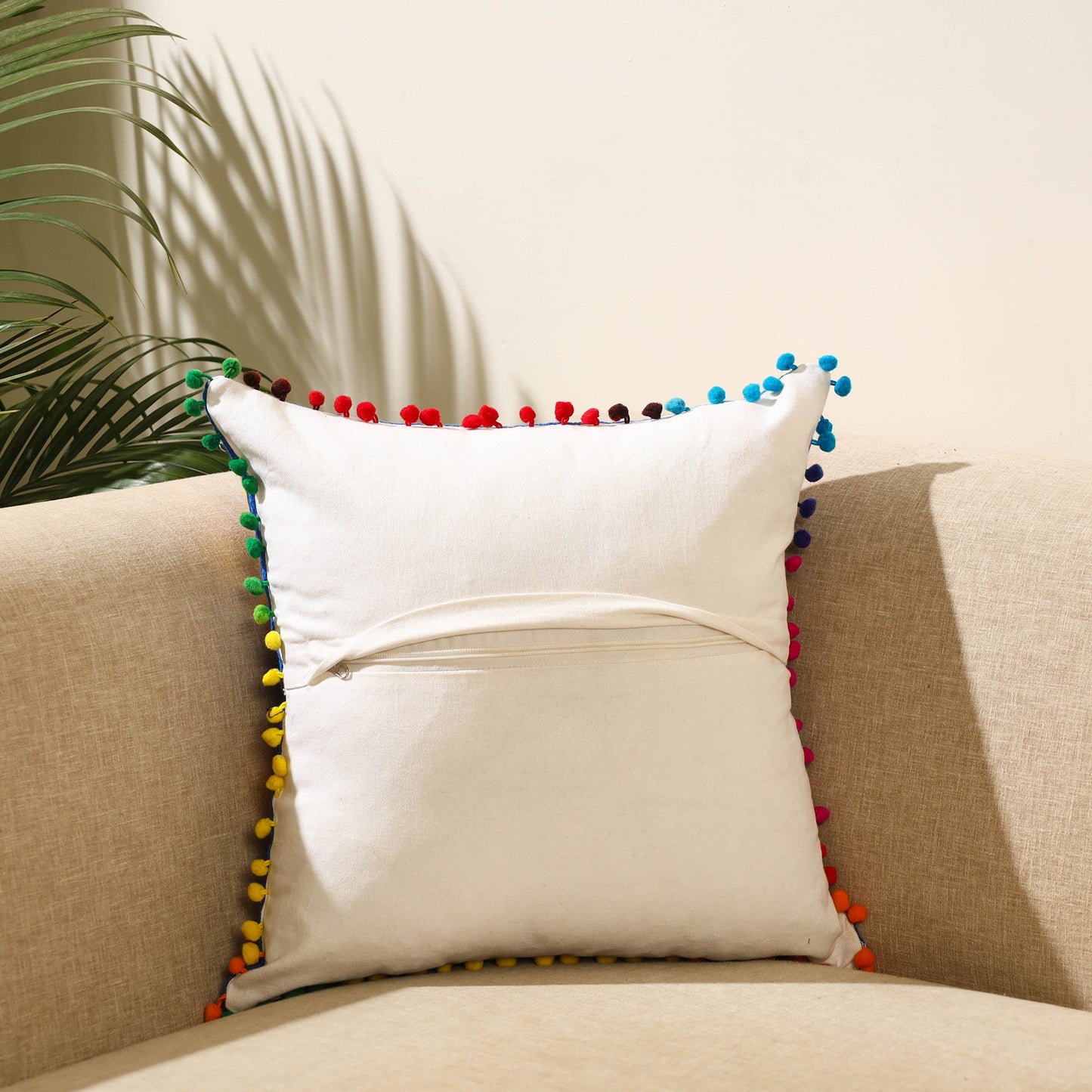 Buy Multicolor Suzani Embroidery Cushion Cover