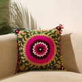  Multicolor Suzani Embroidery Cushion Cover 