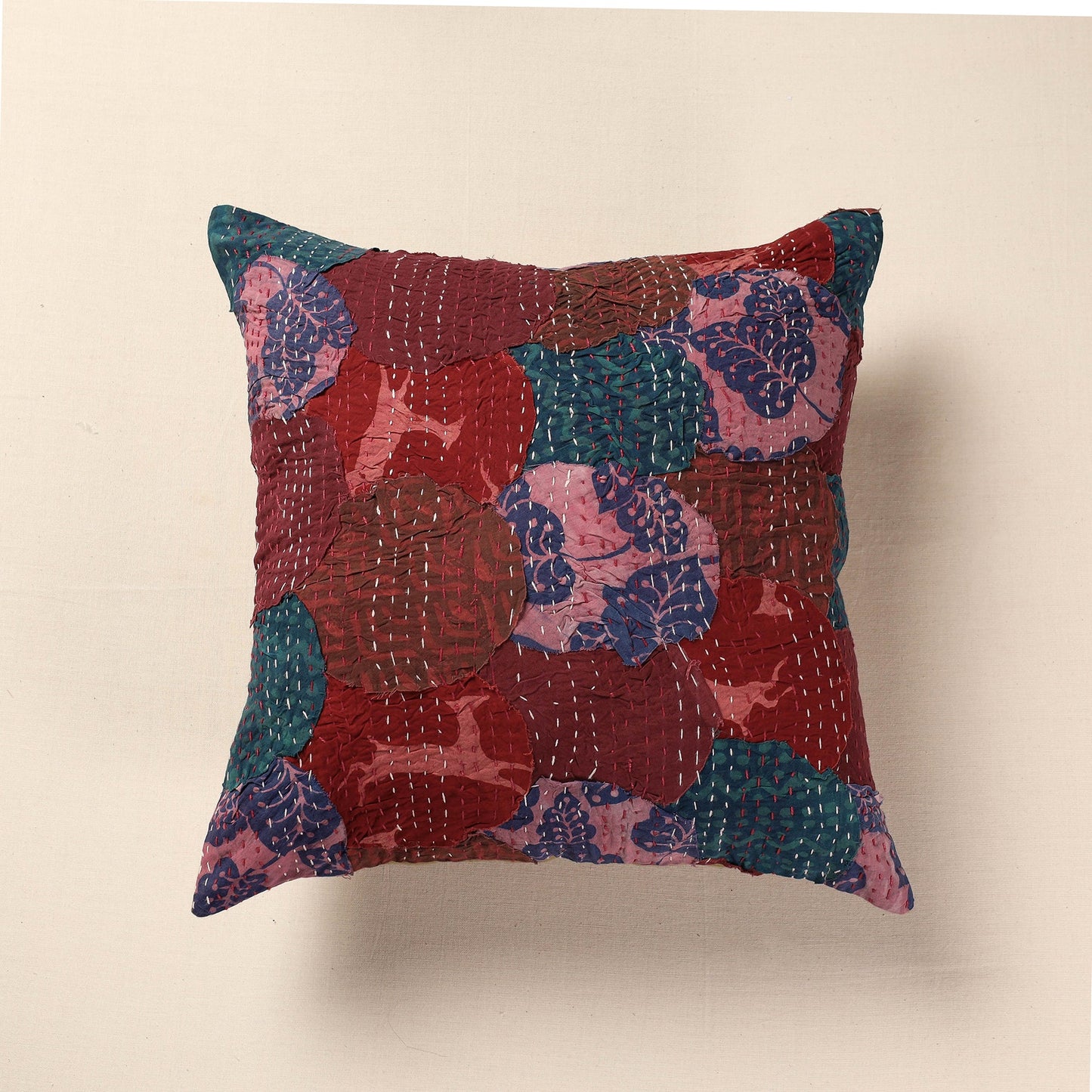 Buy Tagai Patch Work Cotton Cushion Cover (16 x 16 in) Online at iTokri.com