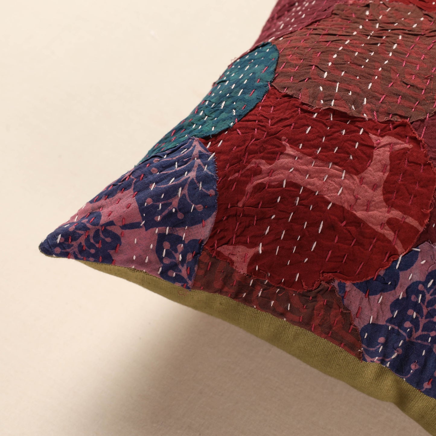 Buy Tagai Patch Work Cotton Cushion Cover (16 x 16 in) Online at iTokri.com