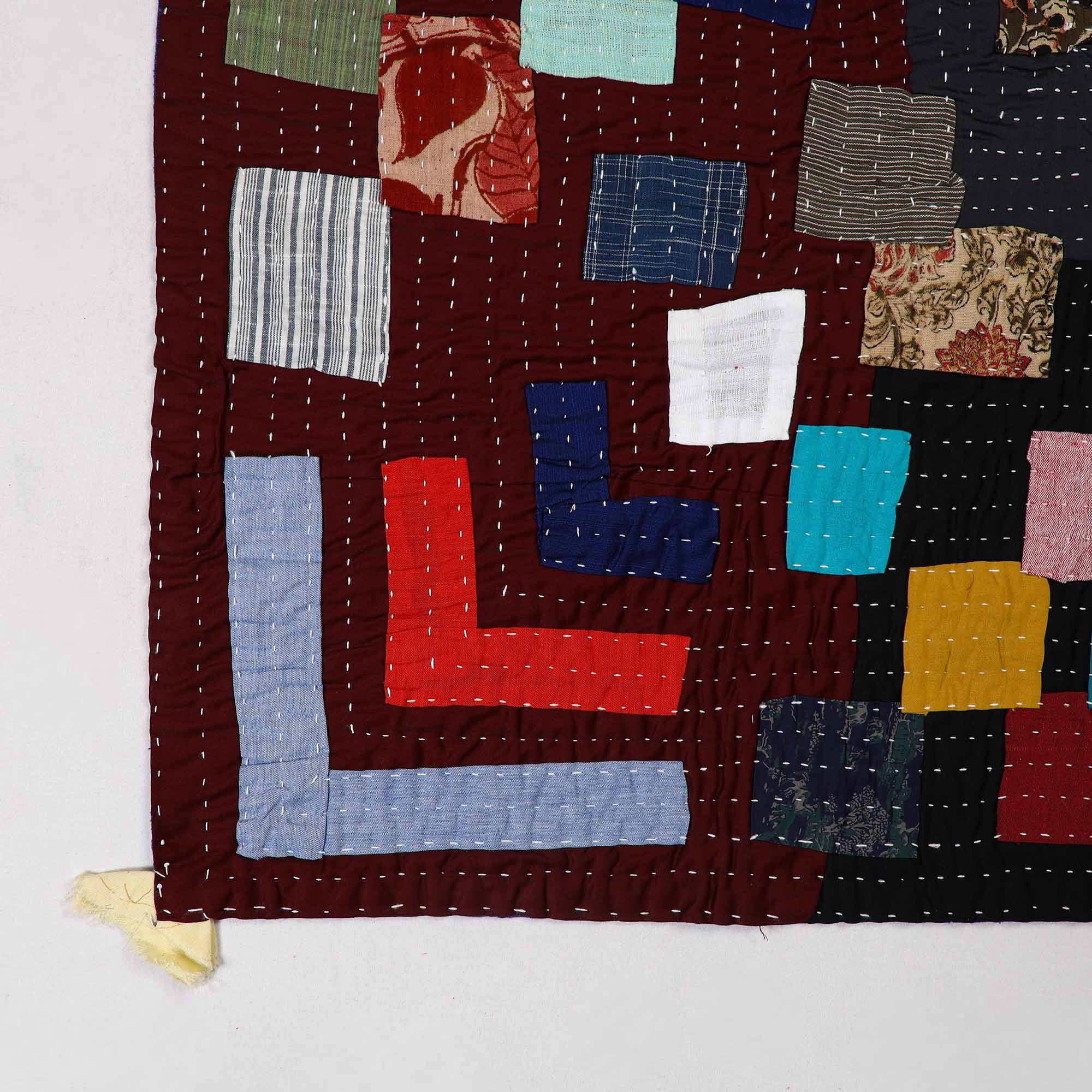 Multicolor - tagai patchwork baby quilt / gudri / blanket