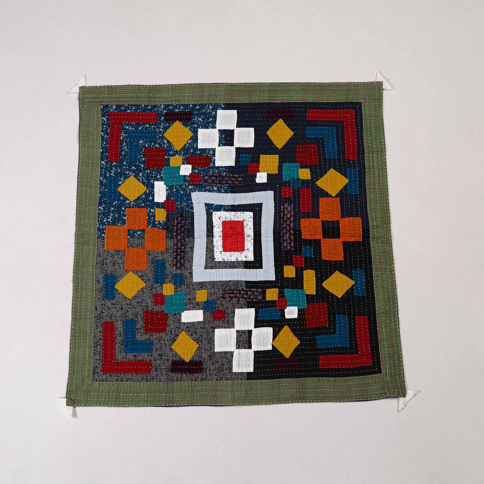 Multicolor - tagai patchwork baby quilt / gudri / blanket