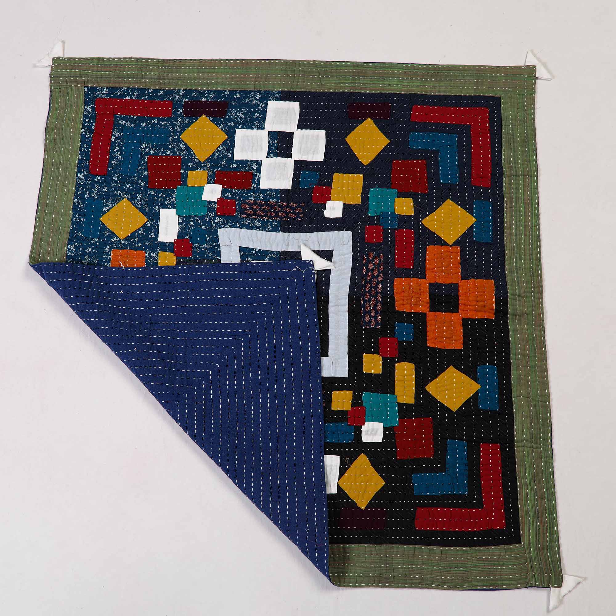 Multicolor - tagai patchwork baby quilt / gudri / blanket