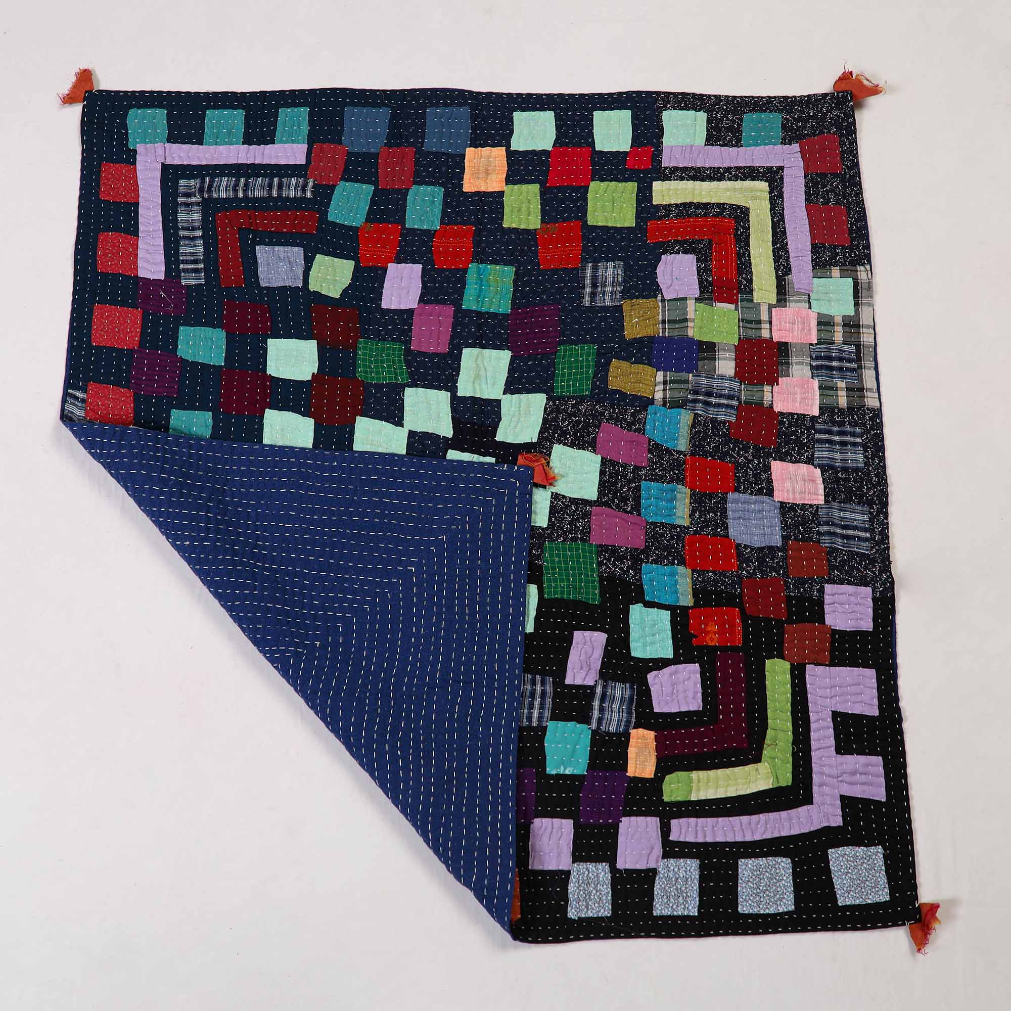 Multicolor - tagai patchwork baby quilt / gudri / blanket