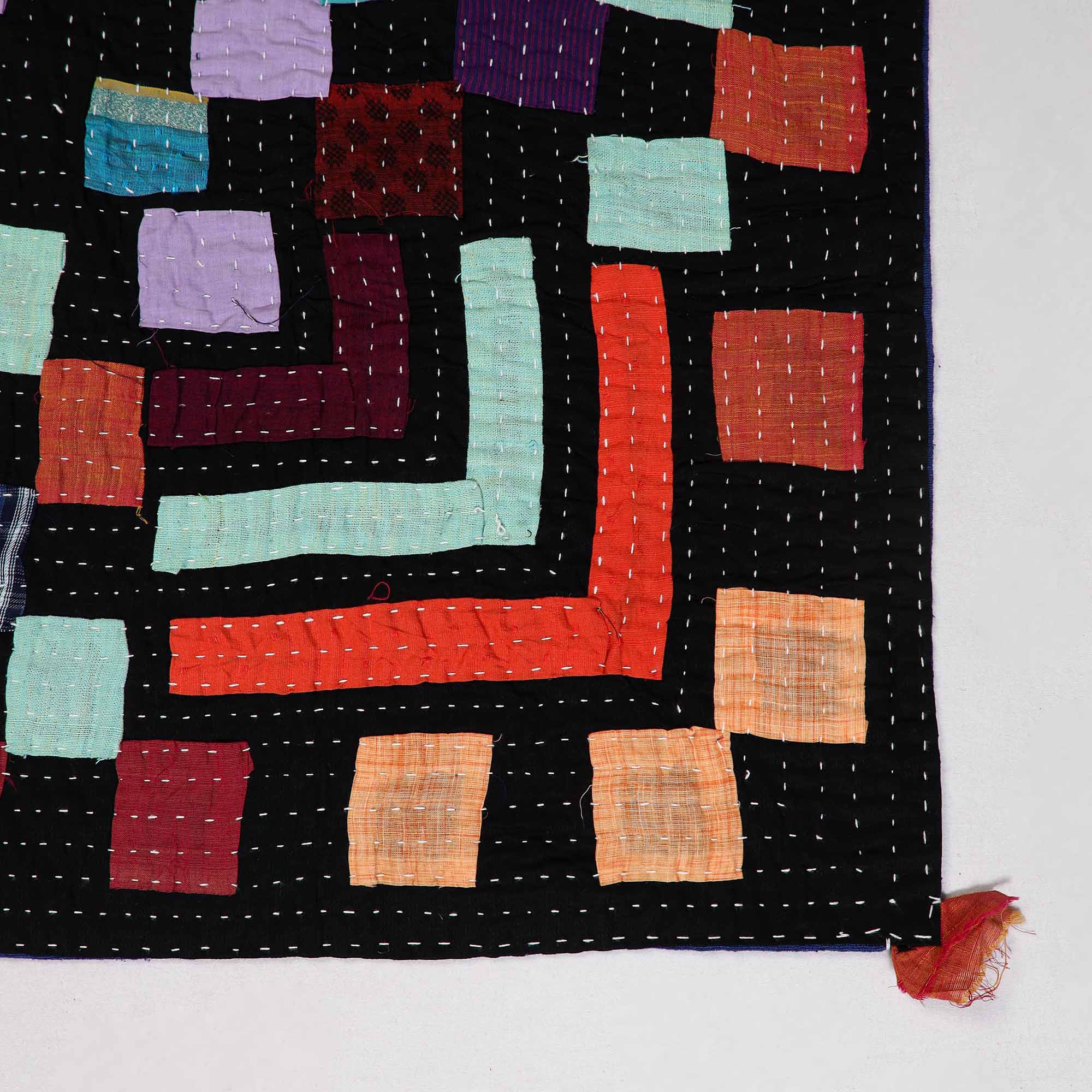 Multicolor - tagai patchwork baby quilt / gudri / blanket