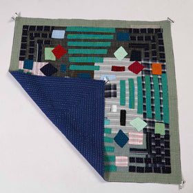 Multicolor - tagai patchwork baby quilt / gudri / blanket