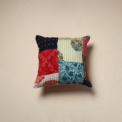 Tagai patchwork cushion cover (16 x 16 in) 07 - handcrafted