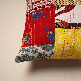 Tagai patchwork cushion cover (16 x 16 in) 101 - handcrafted