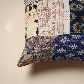 Tagai patchwork cushion cover (16 x 16 in) 105 - handcrafted