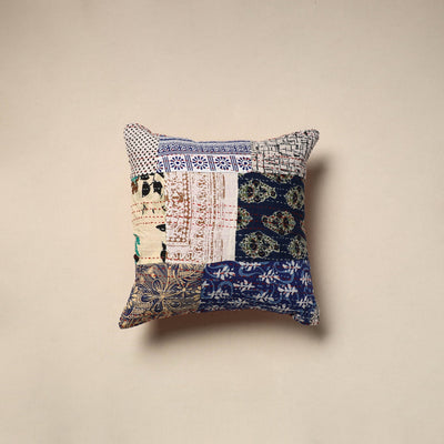 Tagai patchwork cushion cover (16 x 16 in) 105 - handcrafted