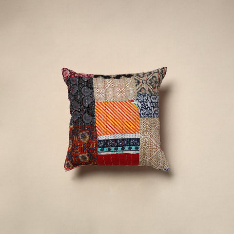 Tagai patchwork cushion cover (16 x 16 in) 106 - handcrafted