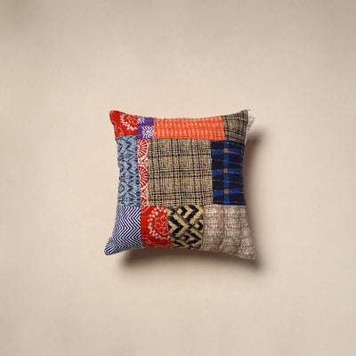 Tagai patchwork cushion cover (16 x 16 in) 109 - handcrafted