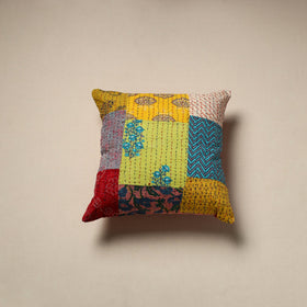 Tagai patchwork cushion cover (16 x 16 in) 13 - handcrafted