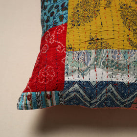 Tagai patchwork cushion cover (16 x 16 in) 14 - handcrafted