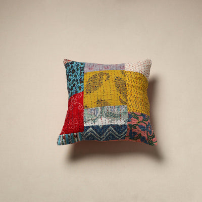 Tagai patchwork cushion cover (16 x 16 in) 14 - handcrafted