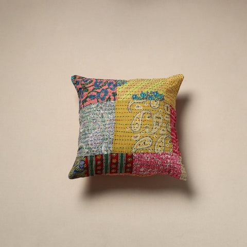 Tagai patchwork cushion cover (16 x 16 in) 15 - handcrafted