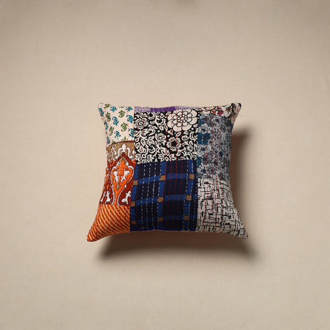Tagai patchwork cushion cover (16 x 16 in) 17 - handcrafted