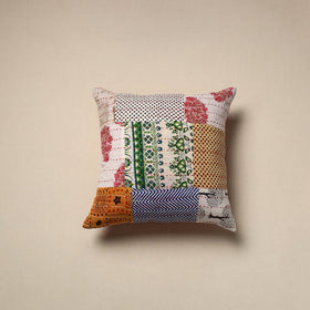 Tagai patchwork cushion cover (16 x 16 in) 19 - handcrafted