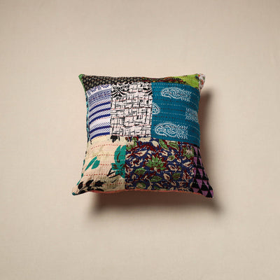 Tagai patchwork cushion cover (16 x 16 in) 20 - handcrafted