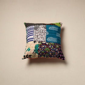 Tagai patchwork cushion cover (16 x 16 in) 20 - handcrafted
