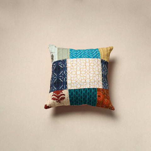 Tagai patchwork cushion cover (16 x 16 in) 28 - handcrafted
