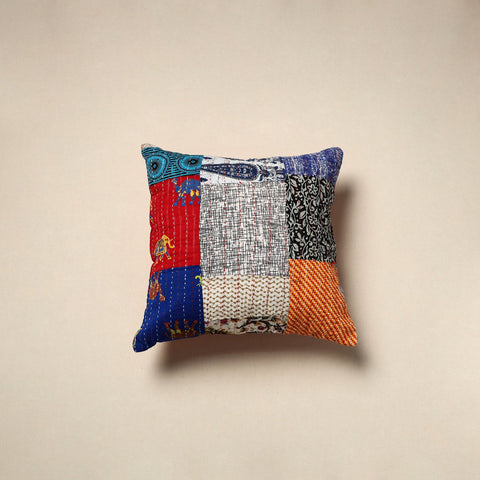 Tagai patchwork cushion cover (16 x 16 in) 32 - handcrafted