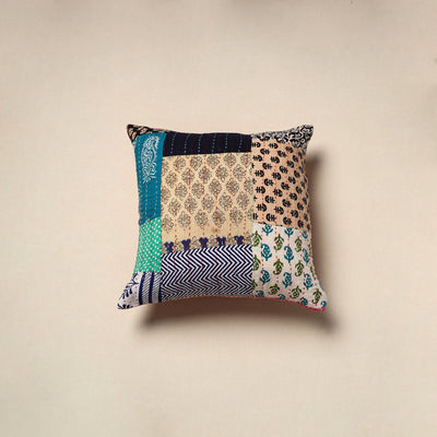 Tagai patchwork cushion cover (16 x 16 in) 33 - handcrafted