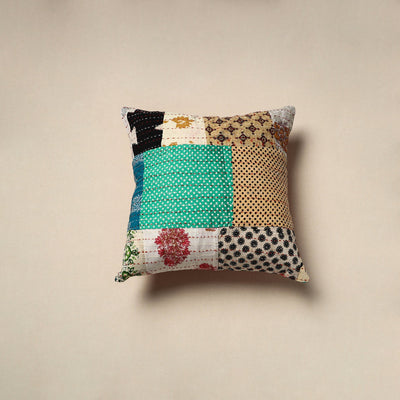 Tagai patchwork cushion cover (16 x 16 in) 34 - handcrafted