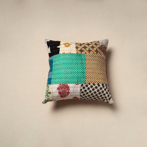 Tagai patchwork cushion cover (16 x 16 in) 34 - handcrafted