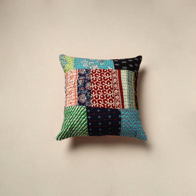 Tagai patchwork cushion cover (16 x 16 in) 35 - handcrafted