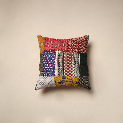 Tagai patchwork cushion cover (16 x 16 in) 49 - handcrafted