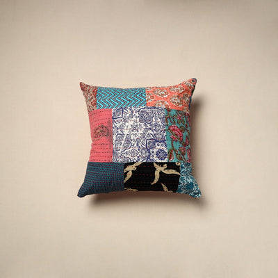 Tagai patchwork cushion cover (16 x 16 in) 50 - handcrafted