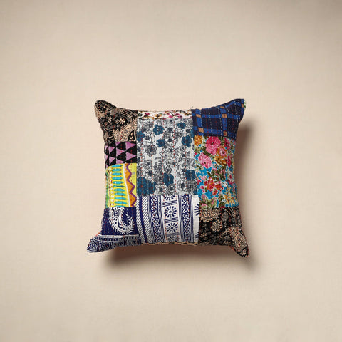 Tagai patchwork cushion cover (16 x 16 in) 52 - handcrafted