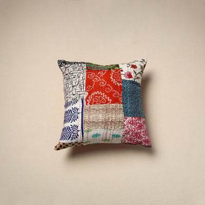 Tagai patchwork cushion cover (16 x 16 in) 57 - handcrafted