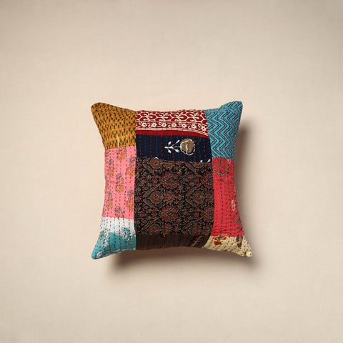 Tagai patchwork cushion cover (16 x 16 in) 62 - handcrafted