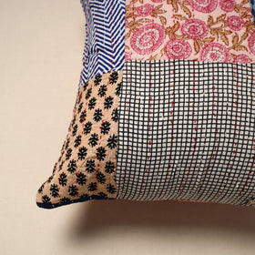 Tagai patchwork cushion cover (16 x 16 in) 64 - handcrafted